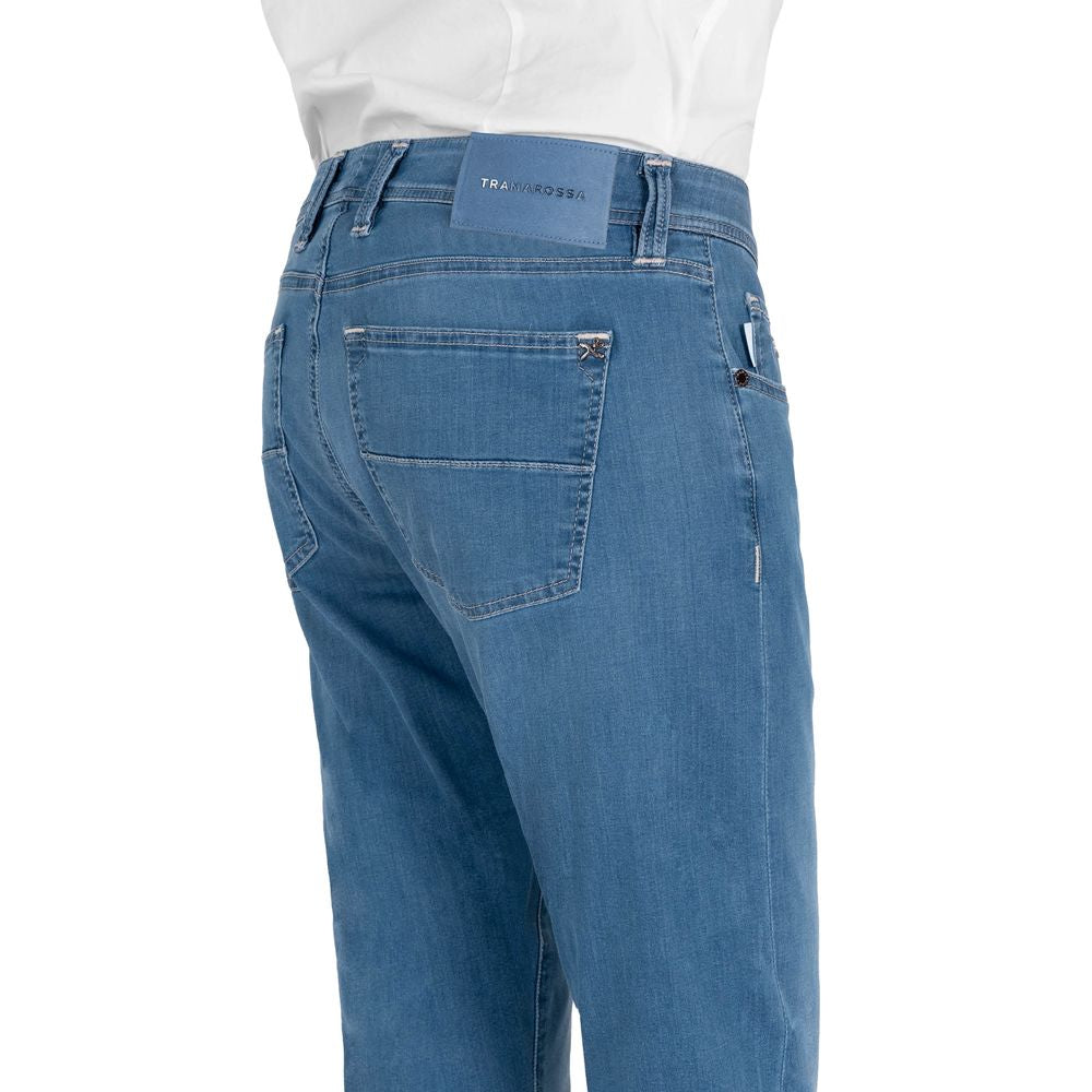Tramarossa Light Blue Cotton Men Jeans