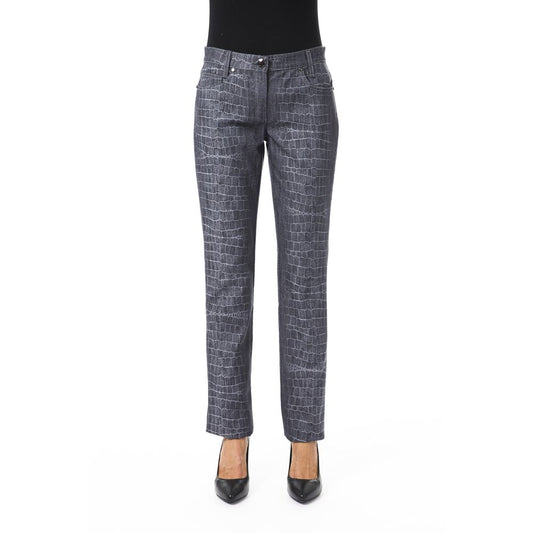 BYBLOS Black Viscose Women Pant