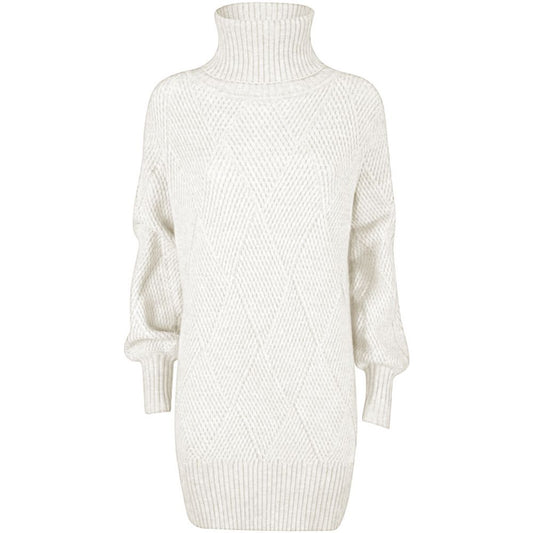 Yes Zee White Marabou Women Dress