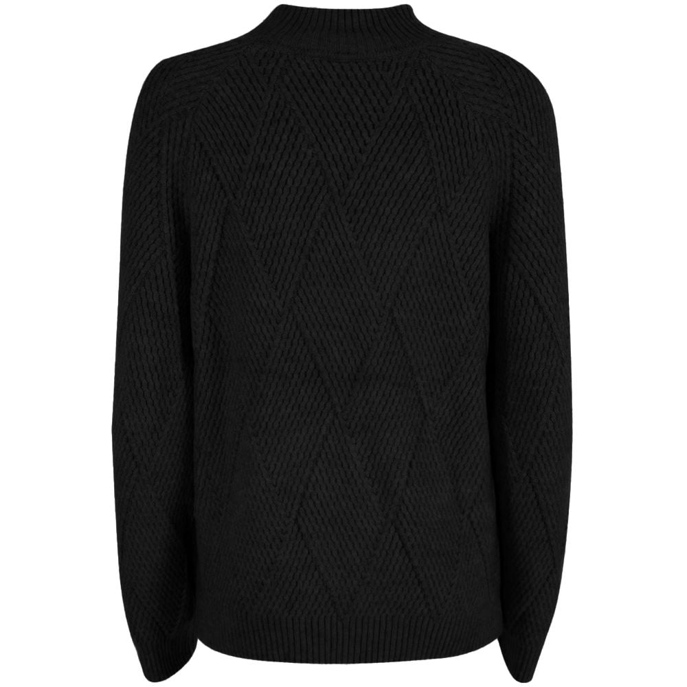 Yes Zee Black Acrylic Women Sweater