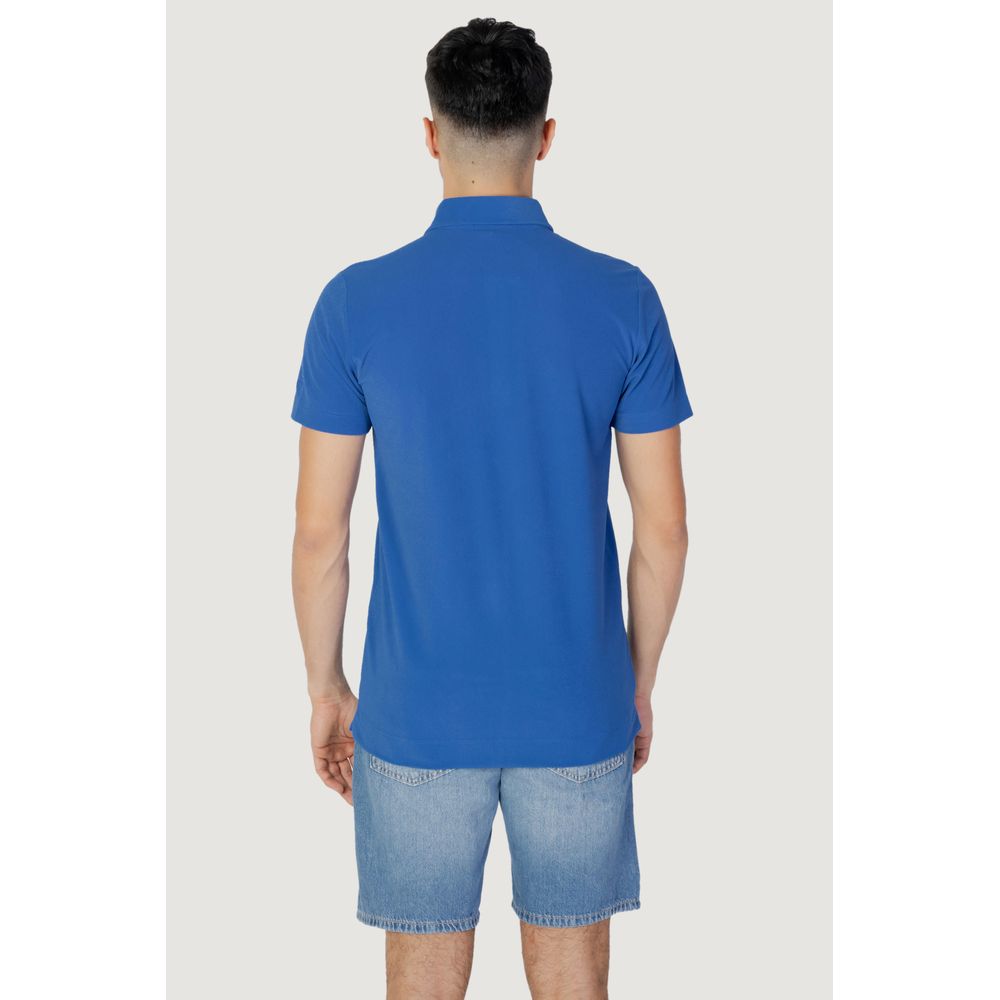 Modra poliestrska polo majica Suns