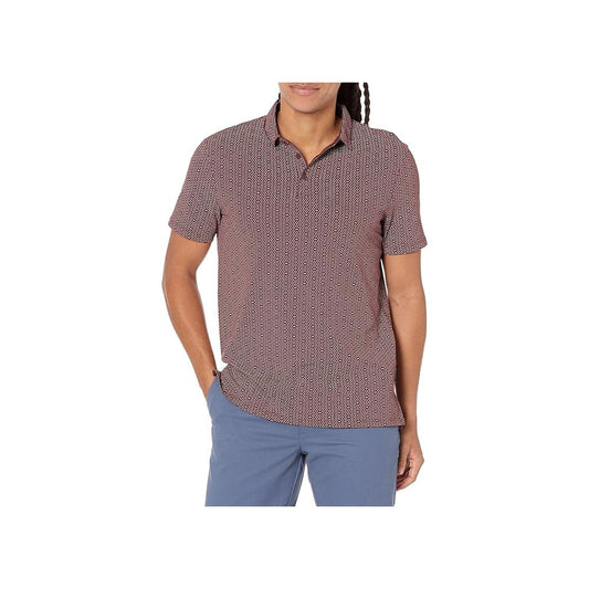 Armani Exchange Bordo bombažna polo majica