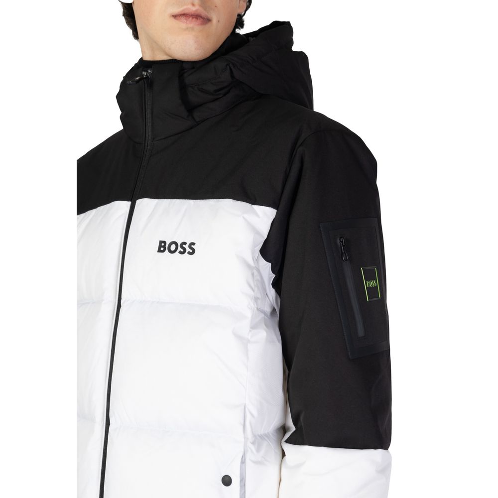 Bela jakna iz recikliranega poliestra Hugo Boss