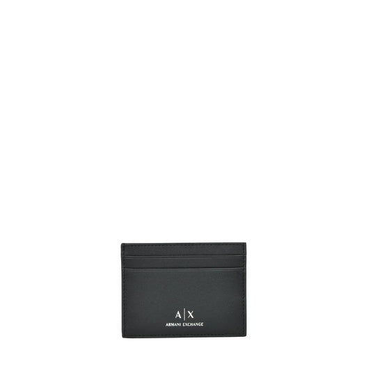 Armani Exchange Črna usnjena denarnica