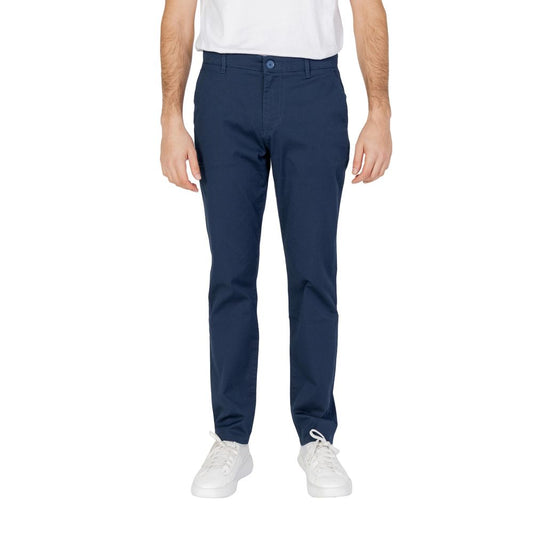 Armani Exchange Modre bombažne kavbojke in hlače