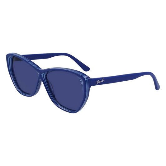 Karl Lagerfeld Blue Haircalf Sunglasses