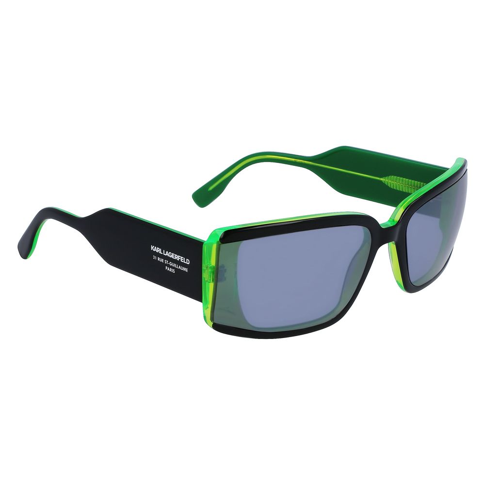 Karl Lagerfeld Black Haircalf Sunglasses