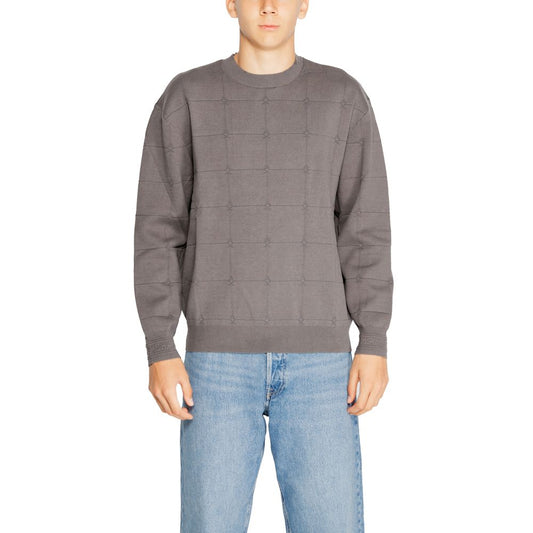 Armani Exchange Siva bombažna majica