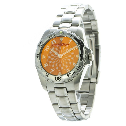 Chronotech Silver Stainless Steel Watch
