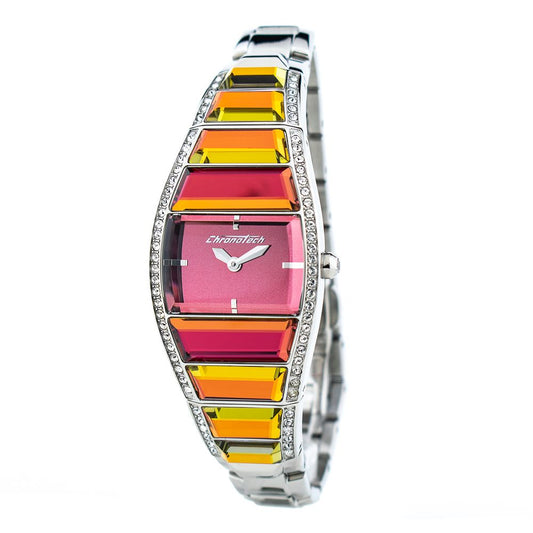Chronotech Silver Stainless Steel Watch