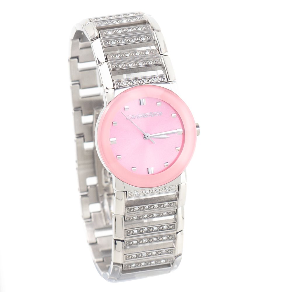 Chronotech Silver Stainless Steel Watch