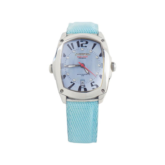 Modra usnjena ura Chronotech