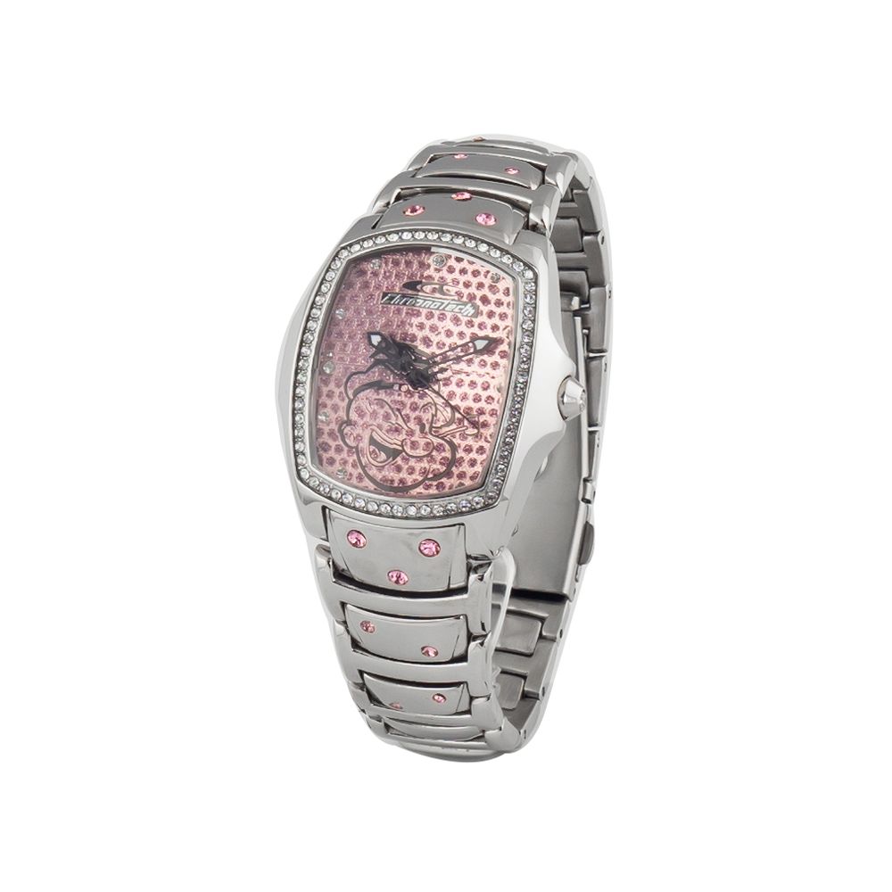 Chronotech Silver Stainless Steel Watch