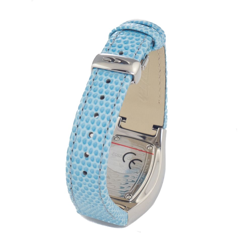 Modra usnjena ura Chronotech