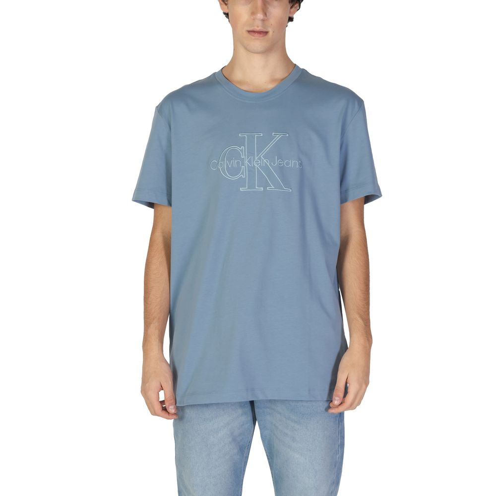 Calvin Klein Jeans Modra bombažna majica