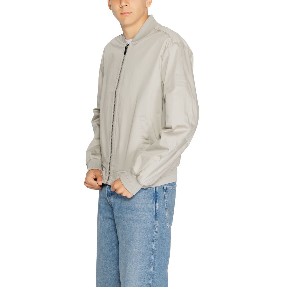 Calvin Klein Gray Organic Cotton Jackets & Coat