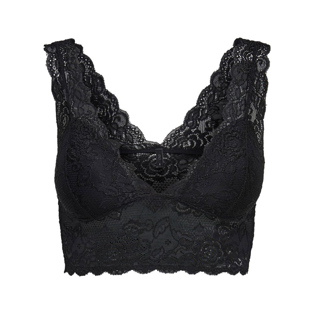 Only Black Polyester Bra