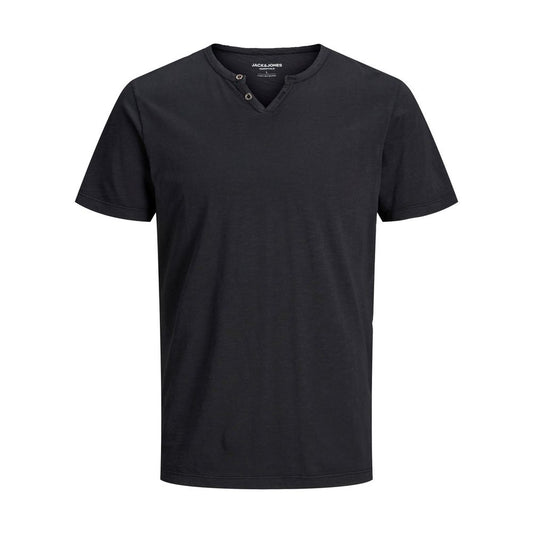 Jack Jones Black Cotton T-Shirt