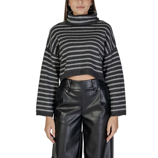 Only Gray Marabou Sweater