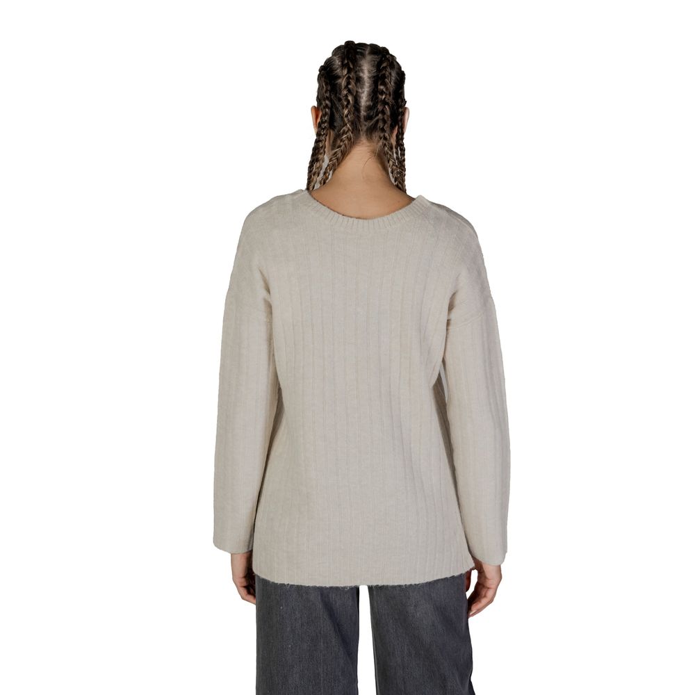 Vila Clothes Beige Marabou Sweater