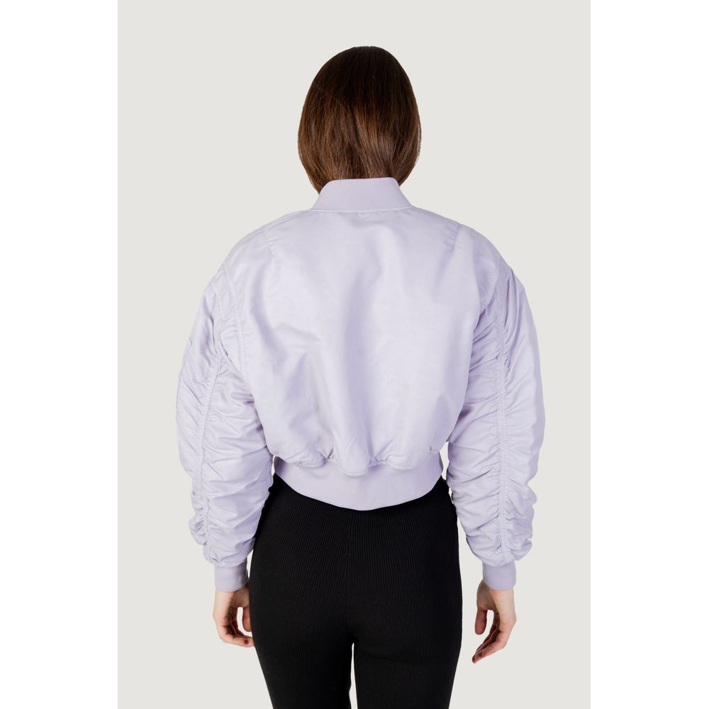 Calvin Klein Jeans Vijolične jakne in plašč iz poliamida