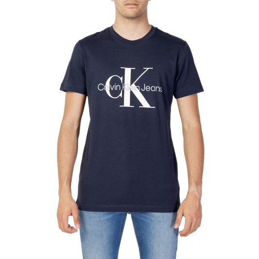 Calvin Klein Jeans Modra bombažna majica