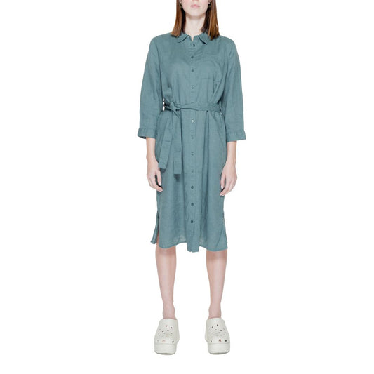 Street One Green Linen Long
