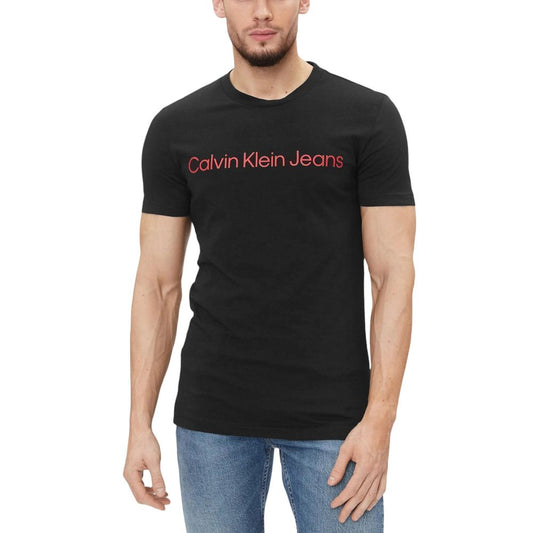 Calvin Klein Jeans Dvobarvna bombažna majica
