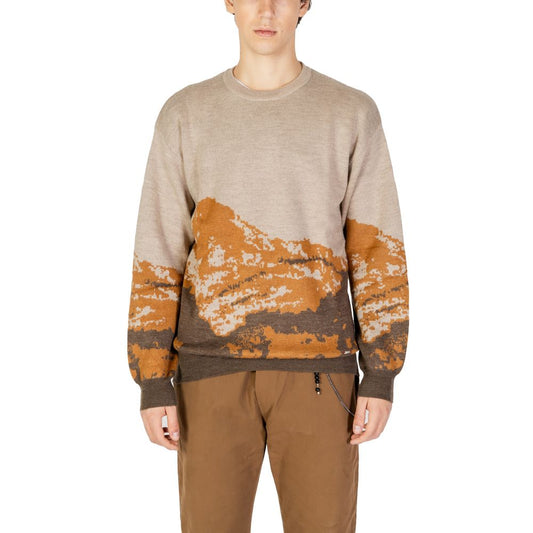 Gianni Lupo Brown Marabou Sweater