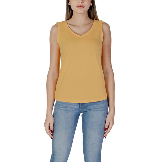 B.Young Yellow Cotton Tank Top
