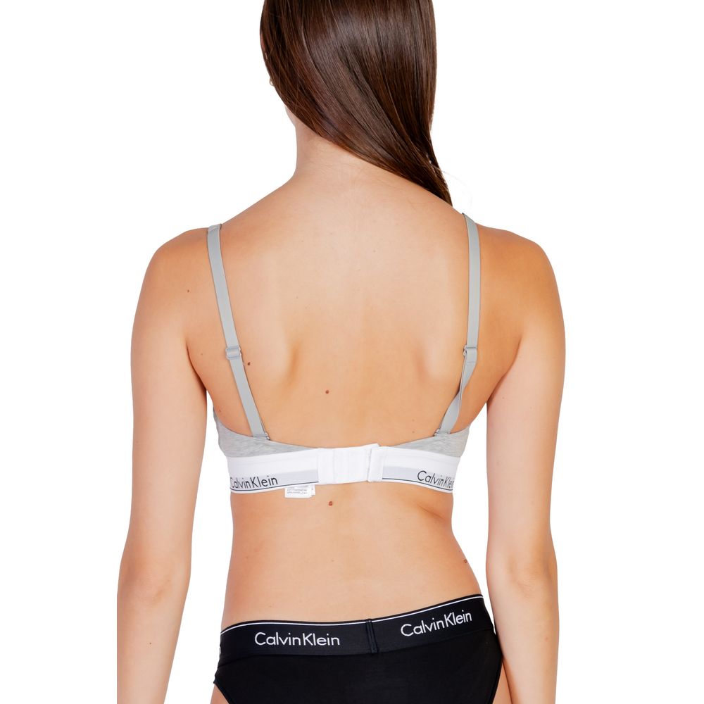 Calvin Klein Underwear Gray Cotton Bra