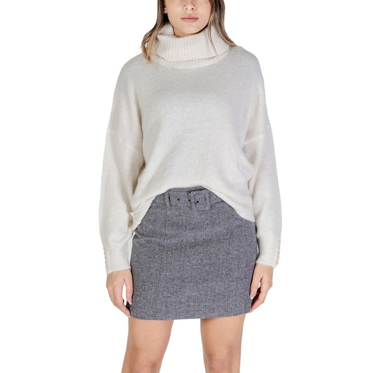ICHI Cream Marabou Sweater