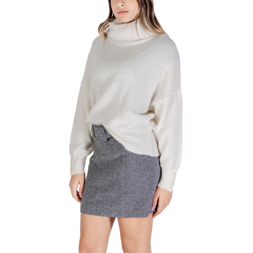 ICHI Cream Marabou Sweater