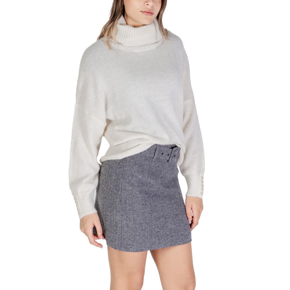 ICHI Cream Marabou Sweater