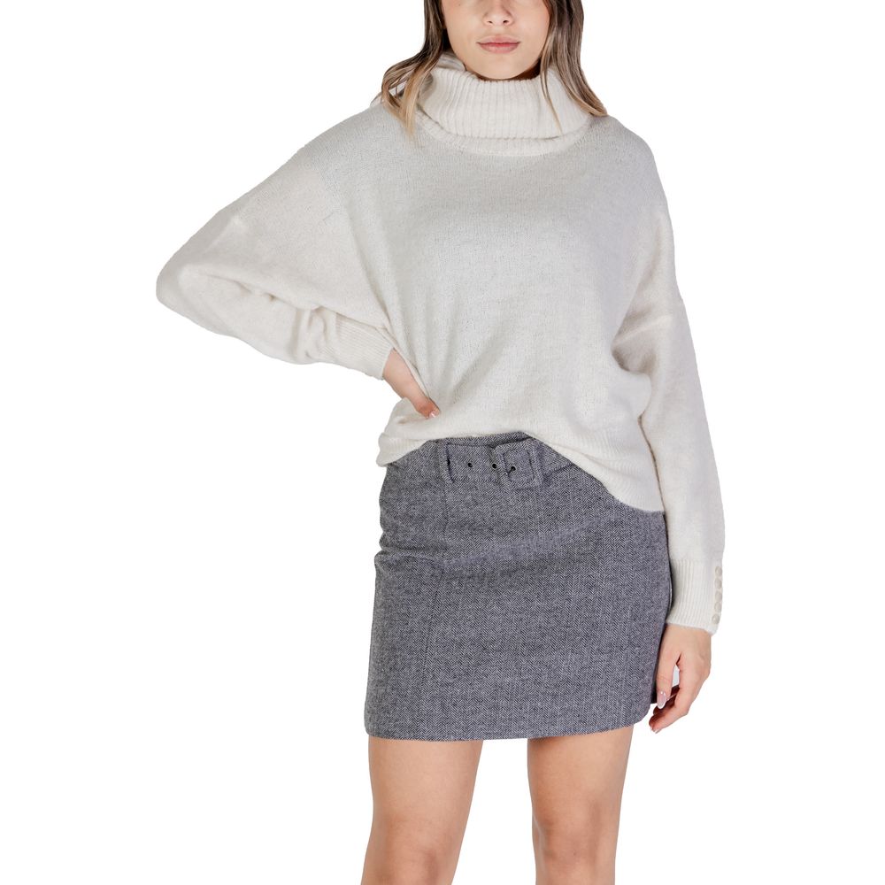 ICHI Cream Marabou Sweater