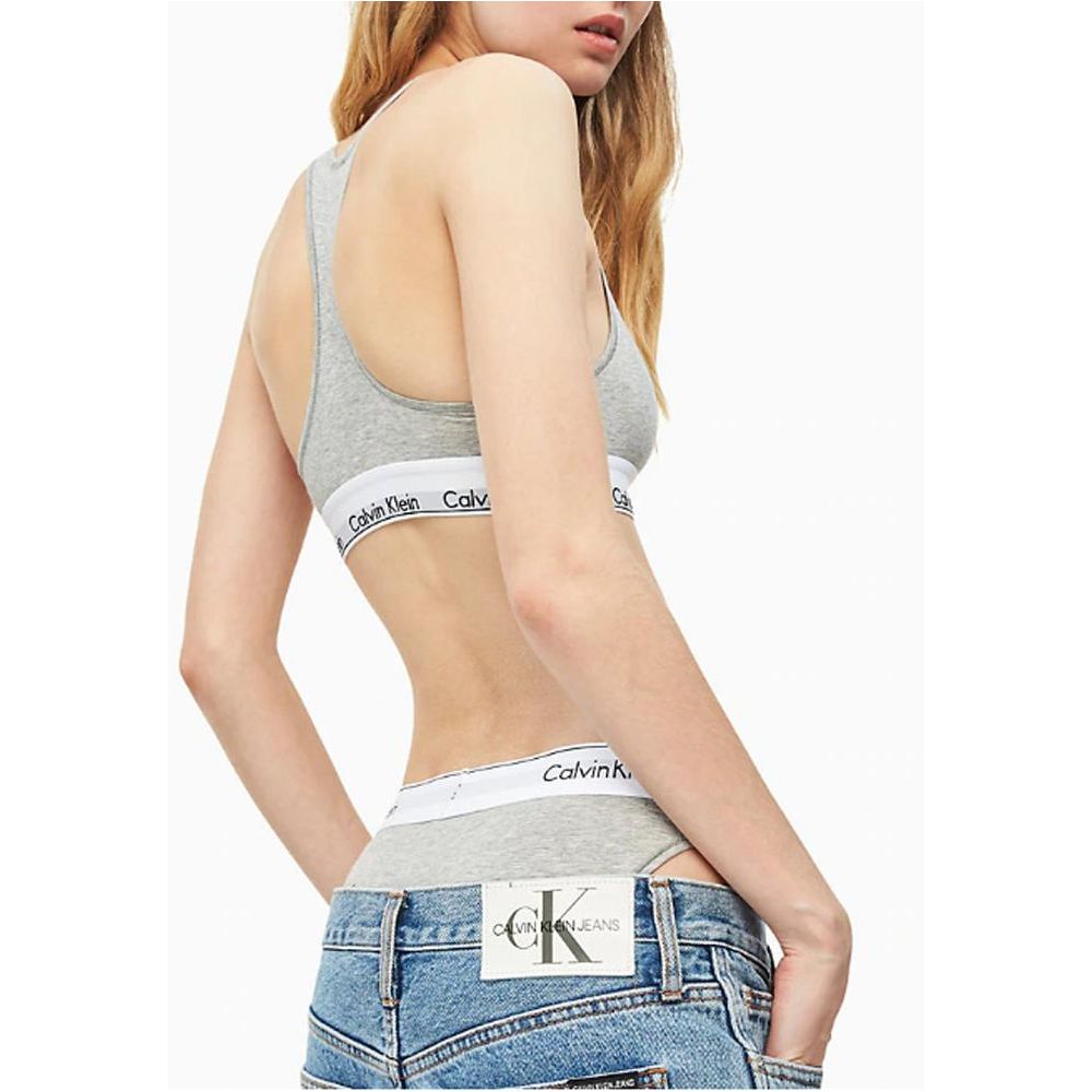 Calvin Klein Underwear Gray Cotton Bra