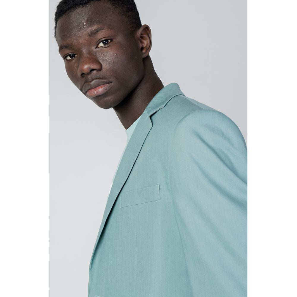 Antony Morato Zelena obleka iz materiala tencel