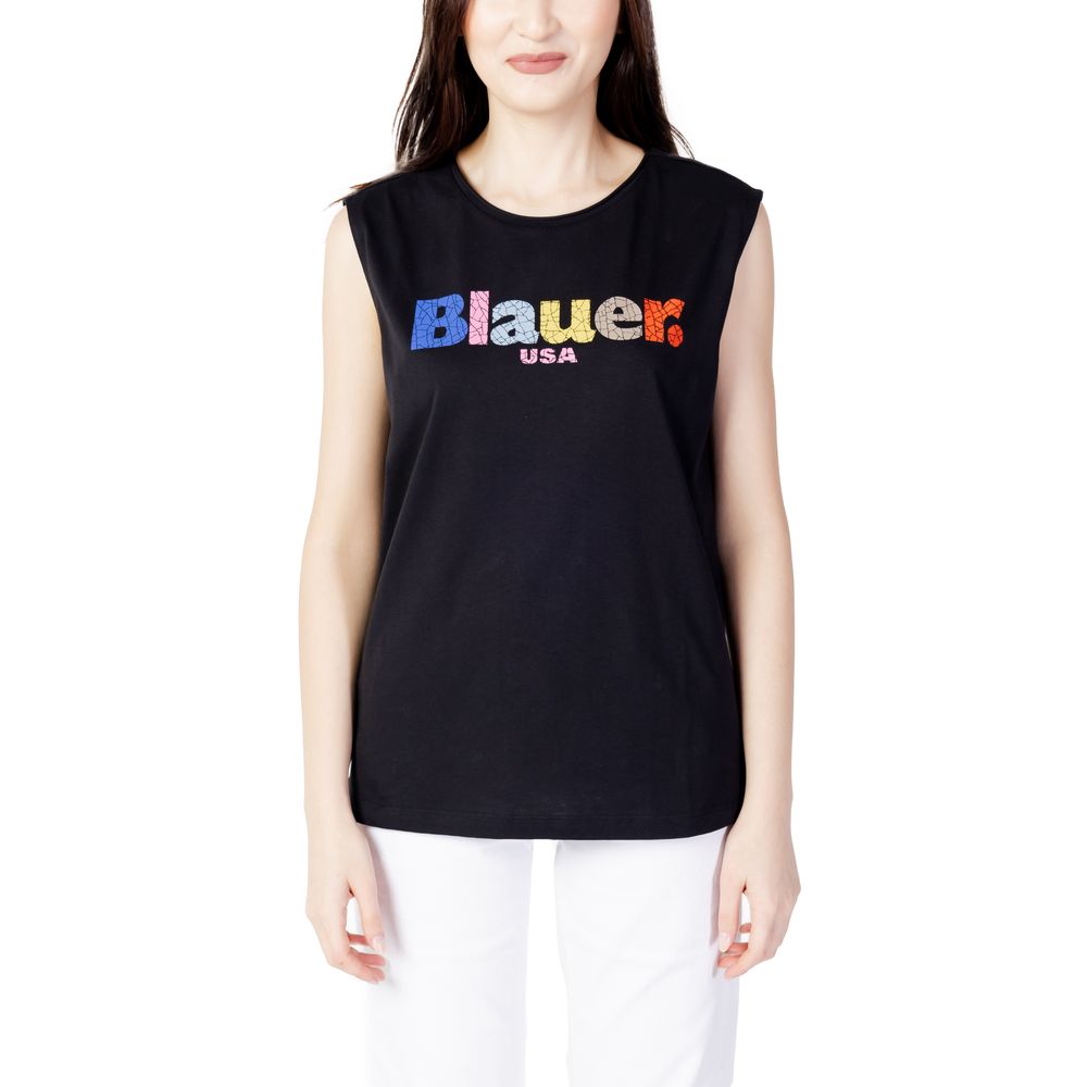 Blauer Črna bombažna majica in majica