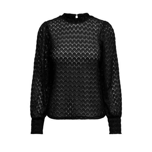 Jacqueline De Yong Black Polyester Long Sleeve