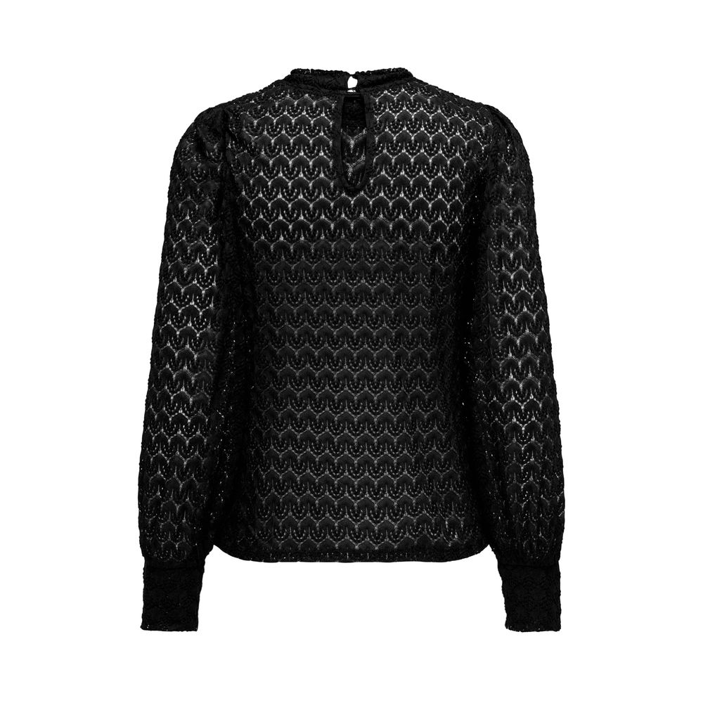 Jacqueline De Yong Black Polyester Long Sleeve