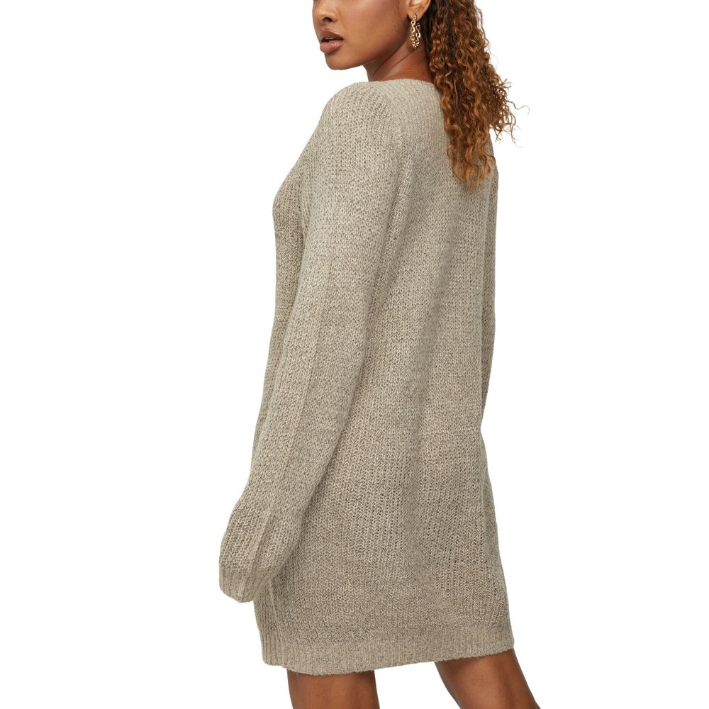 Jacqueline De Yong Beige Marabou Midi