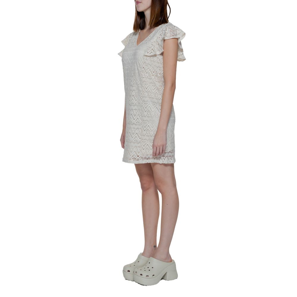 Vero Moda Beige Polyester Midi