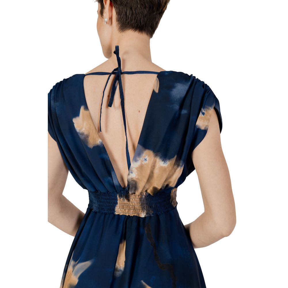 Rinascimento Blue Polyester Long