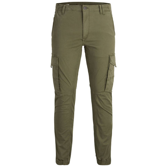 Jack Jones Green Cotton Skinny Pant