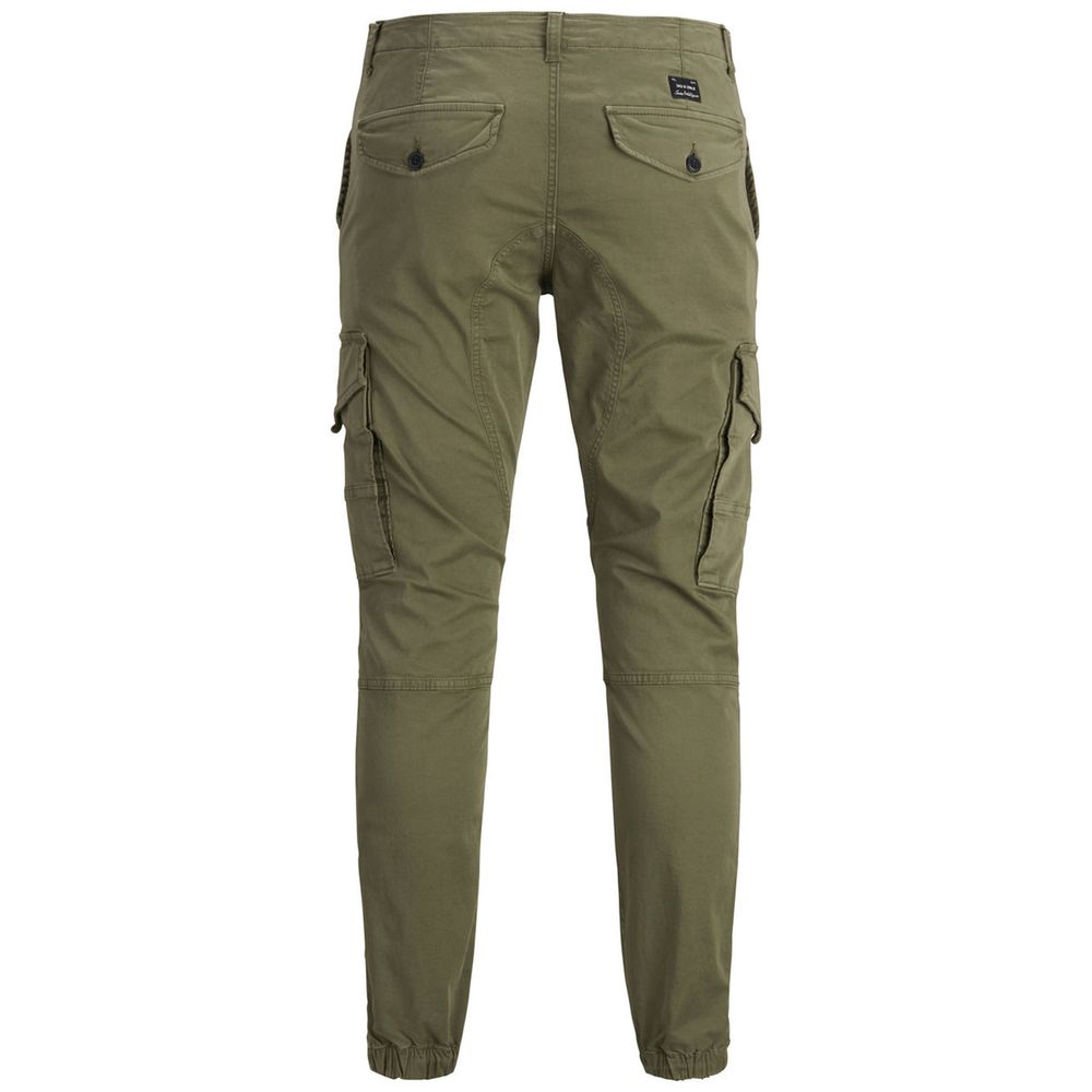 Jack Jones Green Cotton Skinny Pant