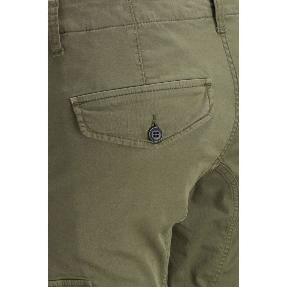 Jack Jones Green Cotton Skinny Pant