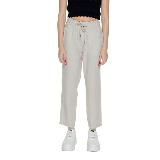 Street One Beige Linen Pant