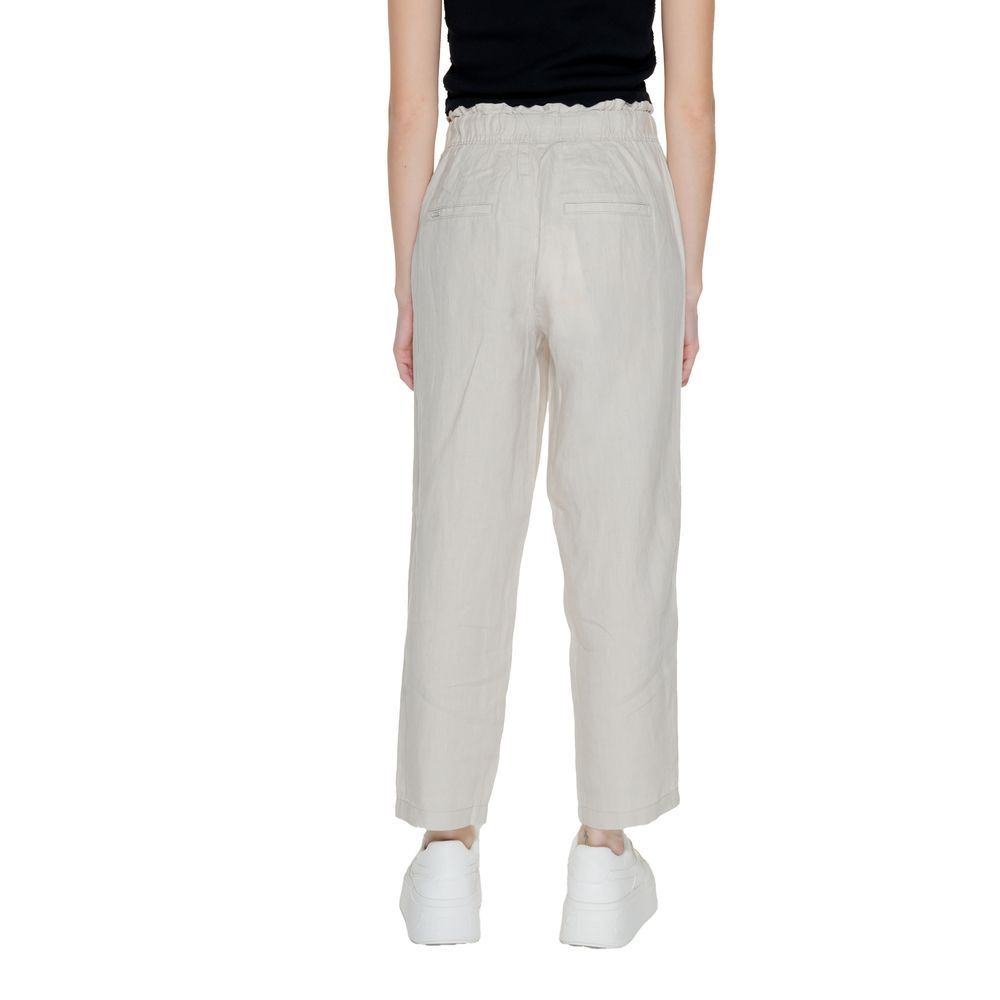 Street One Beige Linen Pant