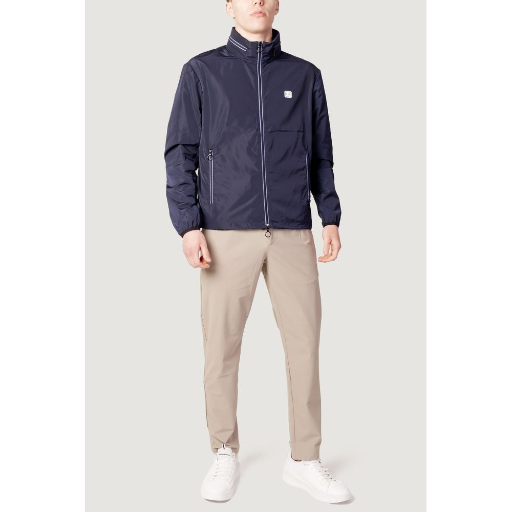 Armani Exchange Modra jakna iz poliestra