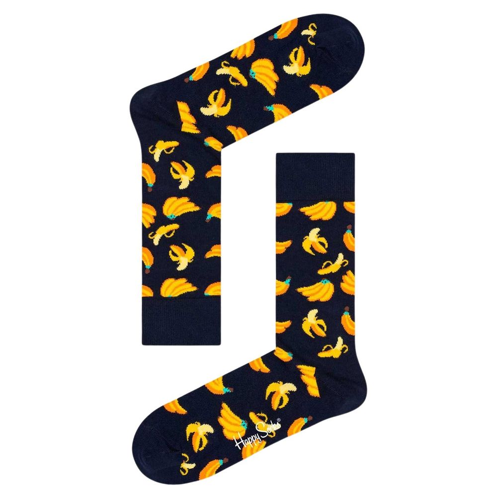 Happy Socks Črne bombažne nogavice in nogavice